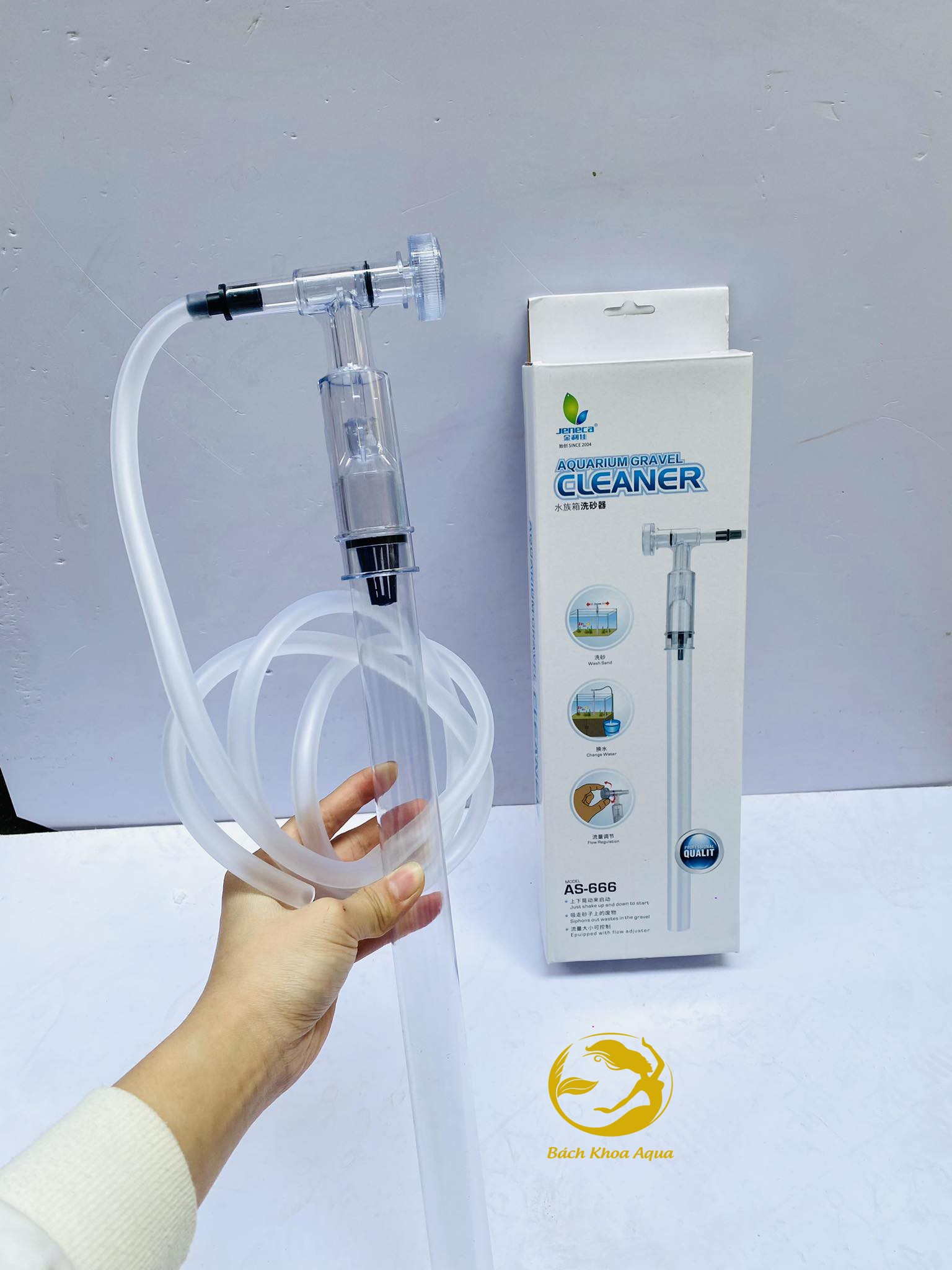 Dụng cụ vệ sinh Jeneca AS–666 / AS-666B giá rẻ, hút sạch cặn dễ dàng